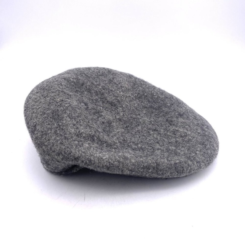 Vintage Dockers Men Wool Newsboy Cap Cabbie Felt Hat Size Small Medium Gray